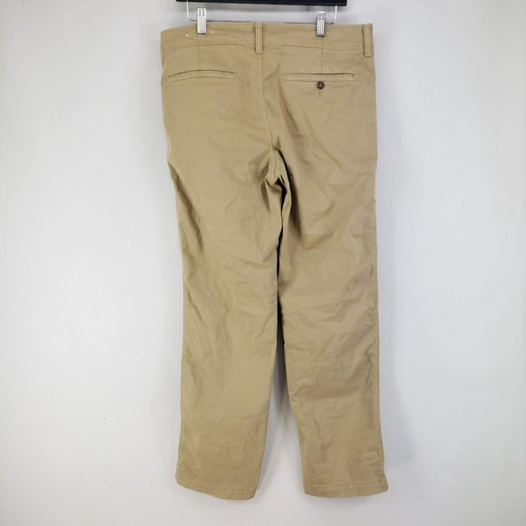 American Eagle Original Straight Chino Pants Men's Size 33/32 Tan - Picture 2 of 10